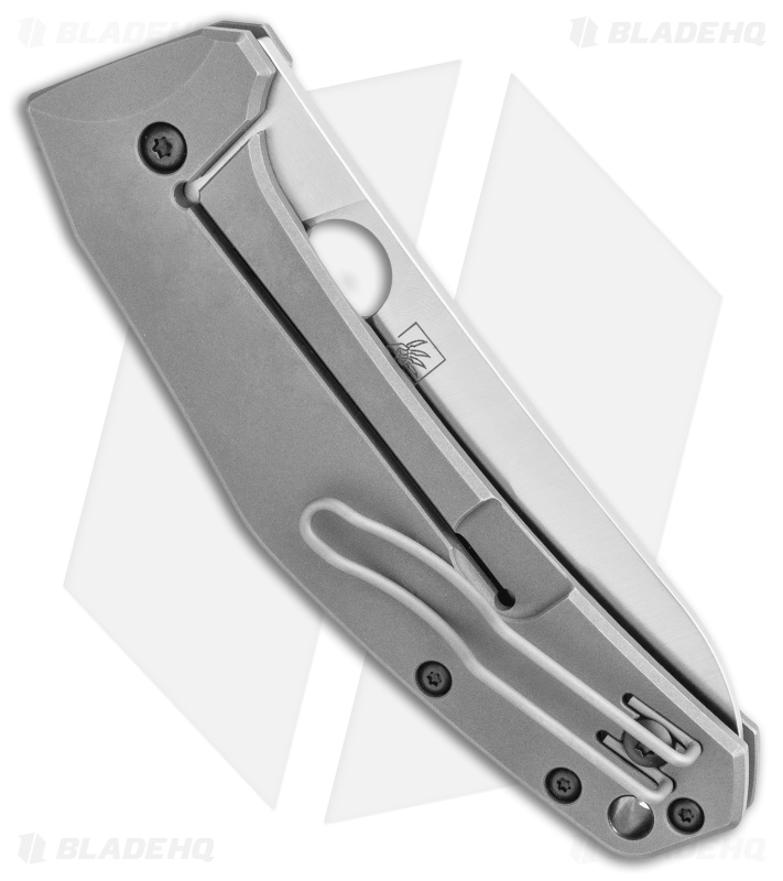 Spyderco SpydieChef Knife - Ti Frame Lock | Gray + Satin