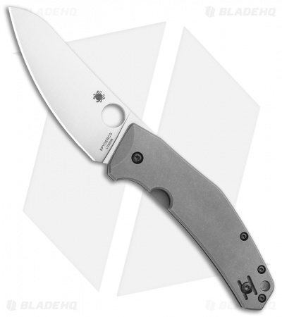 Spyderco SpydieChef Knife - Ti Frame Lock | Gray + Satin