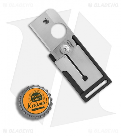 Spyderco Squarehead Lightweight Liner Lock Knife Black FRN (1.3" Satin) C193PBK