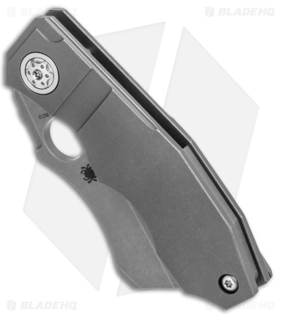 Spyderco Stovepipe Frame Lock Knife Titanium (2.8" Stonewash) C260TIP