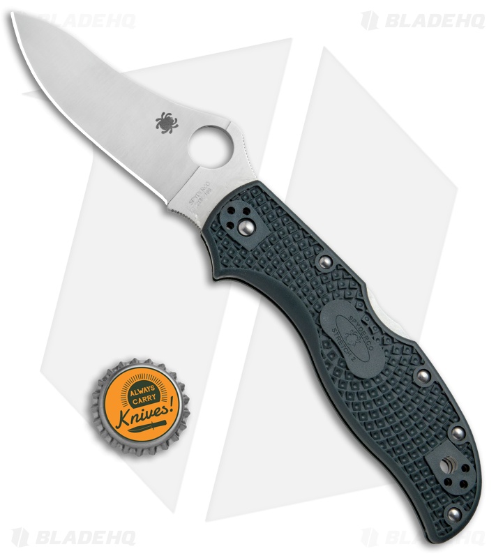 Spyderco Stretch 2 Lightweight Knife British Racing Green FRN (3.4" Satin ZDP)
