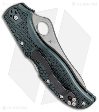 Spyderco Stretch 2 Lightweight Knife British Racing Green FRN (3.4" Satin ZDP)