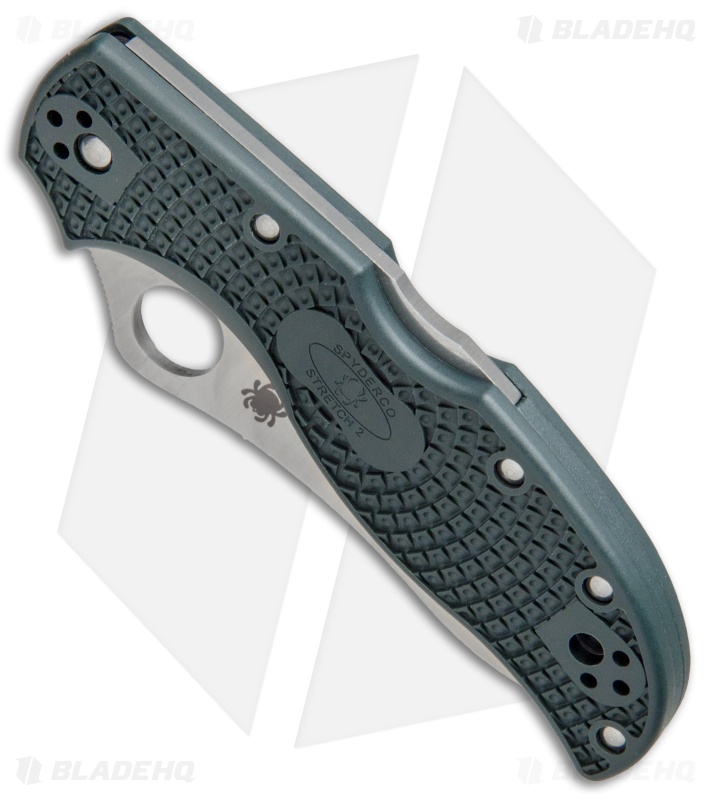 Spyderco Stretch 2 Lightweight Knife British Racing Green FRN (3.4" Satin ZDP)