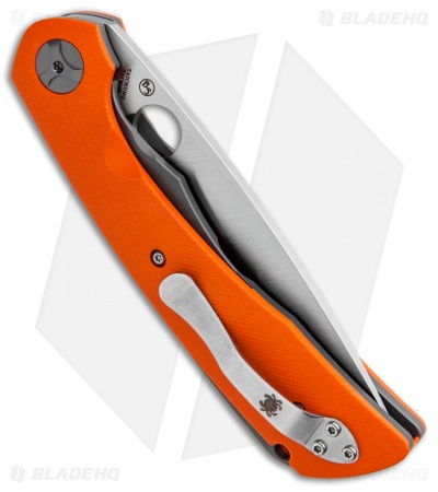 Spyderco Subvert Liner Lock Knife Orange G-10 (4.14" Satin) C239GPOR