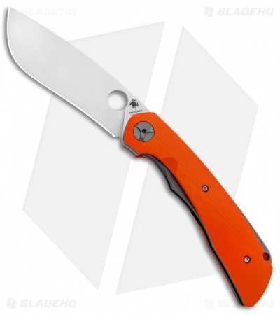 Spyderco Subvert Liner Lock Knife Orange G-10 (4.14" Satin) C239GPOR