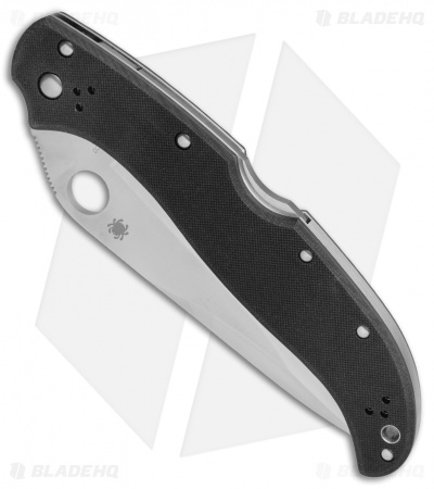 Spyderco Tatanka PowerLock Knife Black G-10 (5.06" Satin) C180GP