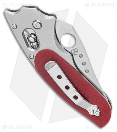 Spyderco Viele Phoenix Sprint Run Ball-Bearing Lock Knife Red G-10 (3" Satin)