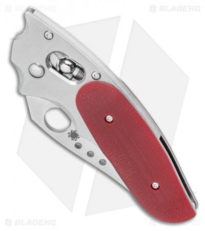 Spyderco Viele Phoenix Sprint Run Ball-Bearing Lock Knife Red G-10 (3" Satin)