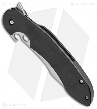 Spyderco Vogt Tropen Compression Lock Knife Black G-10 (4" Satin) C237GP