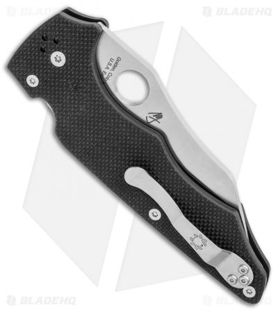 Spyderco YoJumbo | Compression Lock Knife | Black G-10 + Satin | BHQ