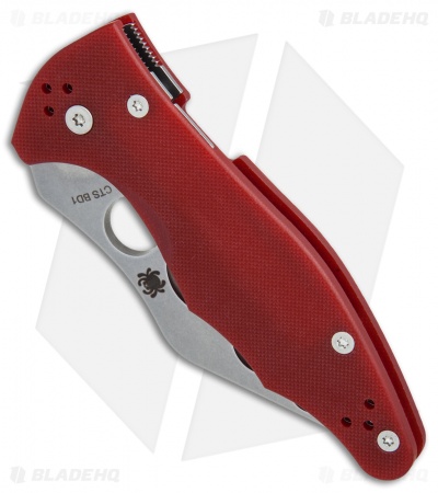 Spyderco Yojimbo 2 Trainer Red G-10 (3.125" Stonewash) C85TR2