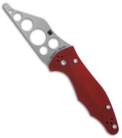 Spyderco Yojimbo 2 Trainer Red G-10 (3.125" Stonewash) C85TR2