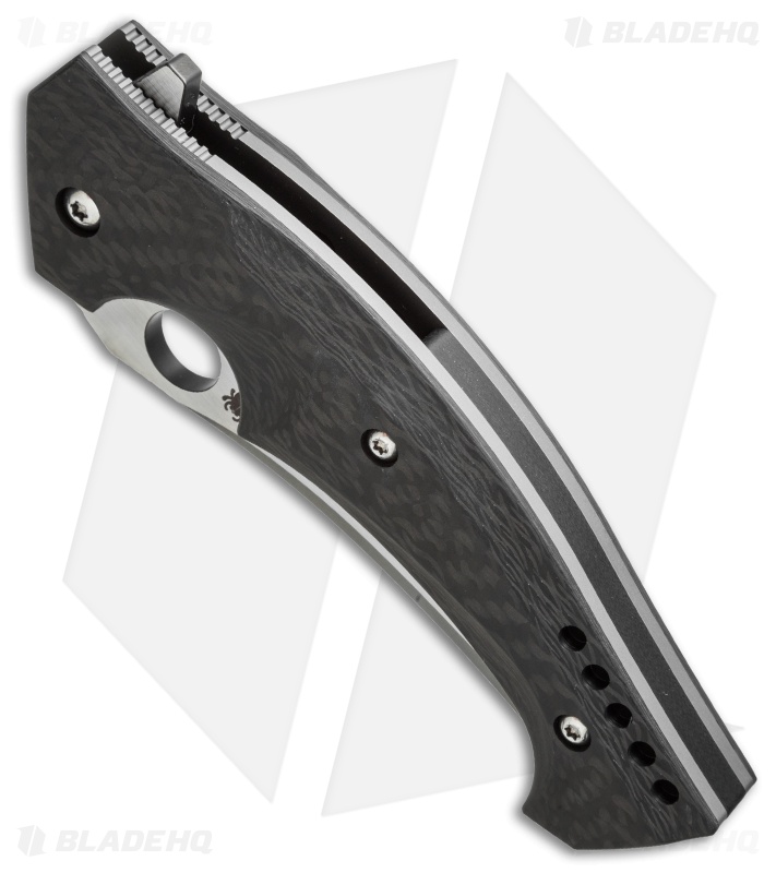 Spyderco Brend/Pirela Mamba Knife Carbon Fiber (3.75" Two-Tone) C196CFTIP