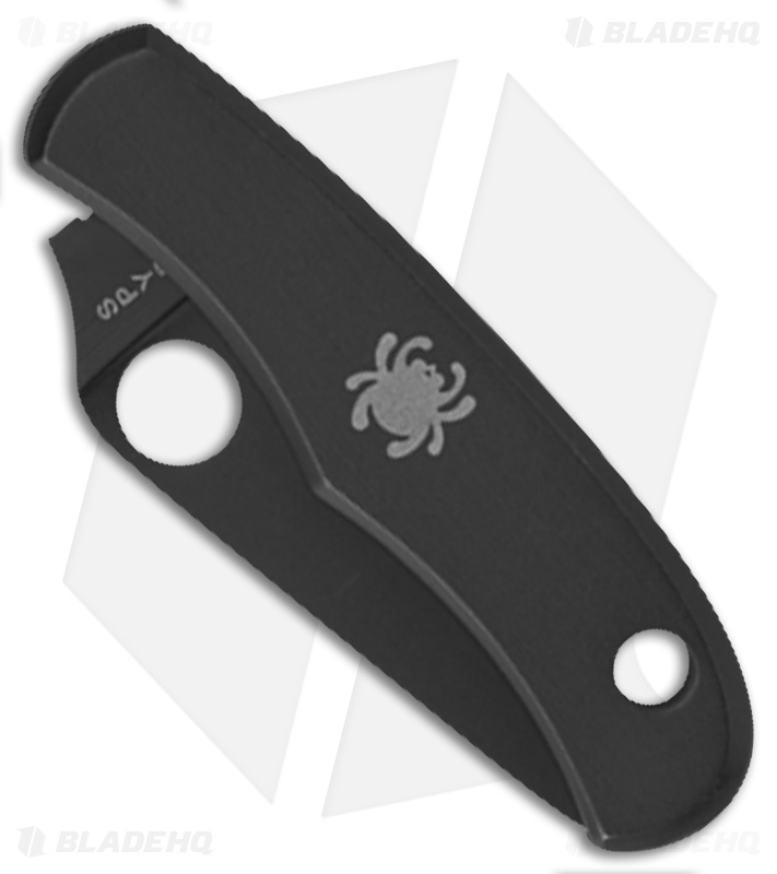 Spyderco Bug Black SS  Mini Folding Keychain Knife (1.3" Black) C133BKP