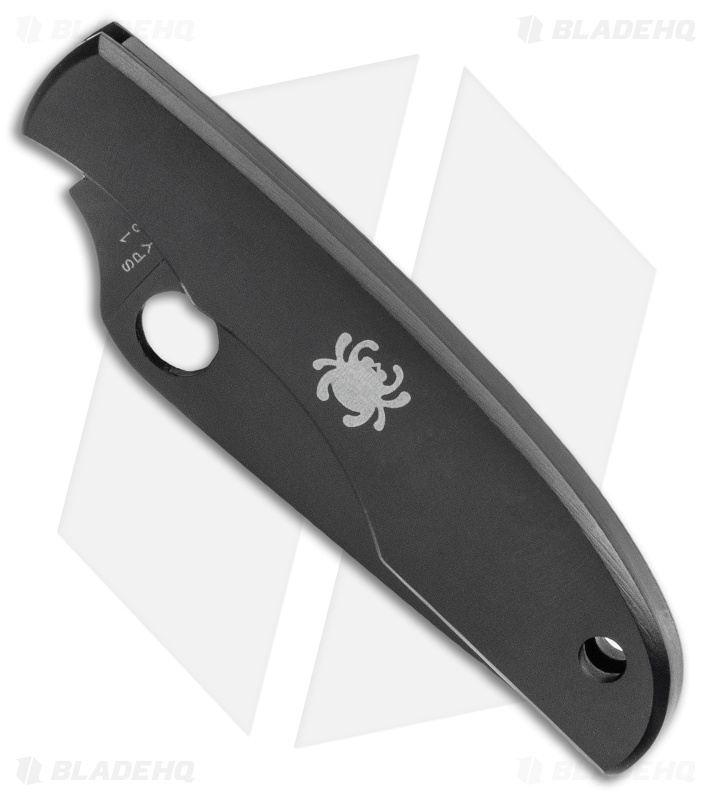 Spyderco GrassHopper Black Stainless Steel Keychain Knife | Blade HQ