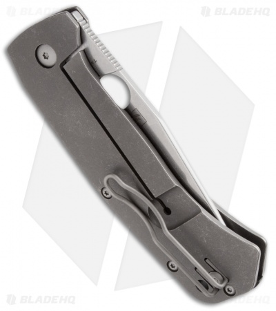 Spyderco Slysz Bowie Frame Lock Knife Titanium (3.375