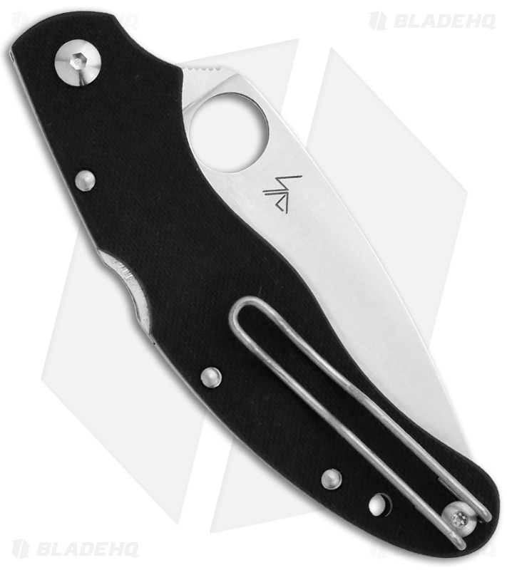 Spyderco Caly 3.5 Black G-10 Folding Knife (3.5" Satin Plain) C144GP