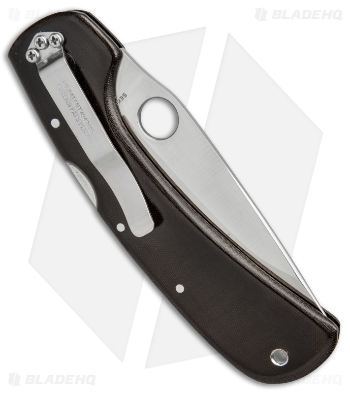Spyderco Wayne Goddard Lock Back Knife Brown Micarta (3.625" Satin Full Serr) 