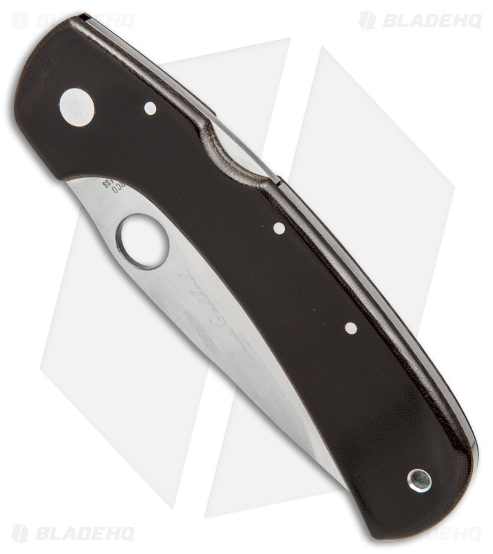 Spyderco Wayne Goddard Lock Back Knife Brown Micarta (3.625" Serr) *LOCK ROCK*