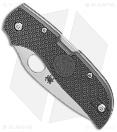 Spyderco Chaparral Lightweight Lockback Knife Gray FRN (2.8" Satin) C152PGY