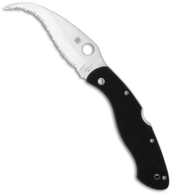 Spyderco Civilian G-10 Karambit Folding Knife (4.125" Satin Serr) C12GS