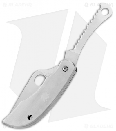 Spyderco ClipiTool Pocket Knife (2" Satin Plain/Serr) C176P&S