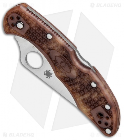 Spyderco Delica 4 Knife Flat Ground Zome Desert Camo (2.88" Satin) C11ZFPDCMO