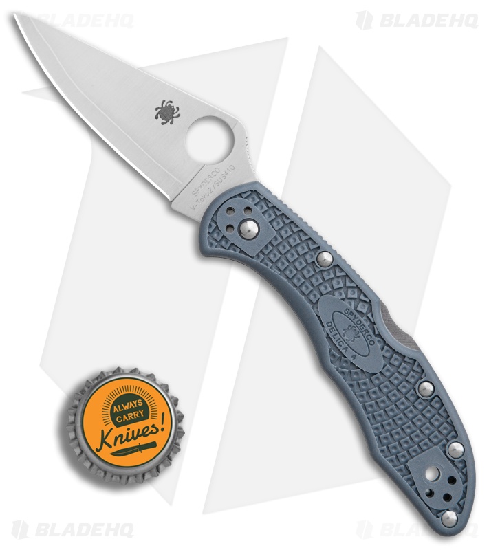 Spyderco Delica 4 Sprint Run Knife Blue/Gray FRN (V-Toku2/SUS310) C11FPBLE