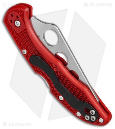 Spyderco Delica 4 Knife Trainer Knife Red FRN (2.88" Dull) C11TR