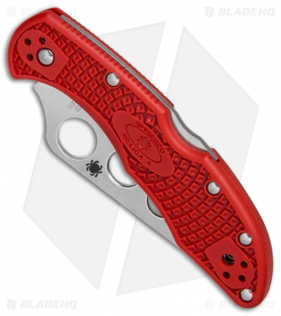 Spyderco Delica 4 Knife Trainer Knife Red FRN (2.88" Dull) C11TR