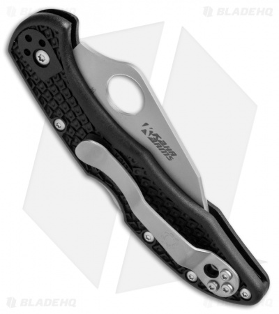Spyderco Kahr Arms Delica 4 Knife Black FRN (2.5" Bead Blast) C11KAPBK