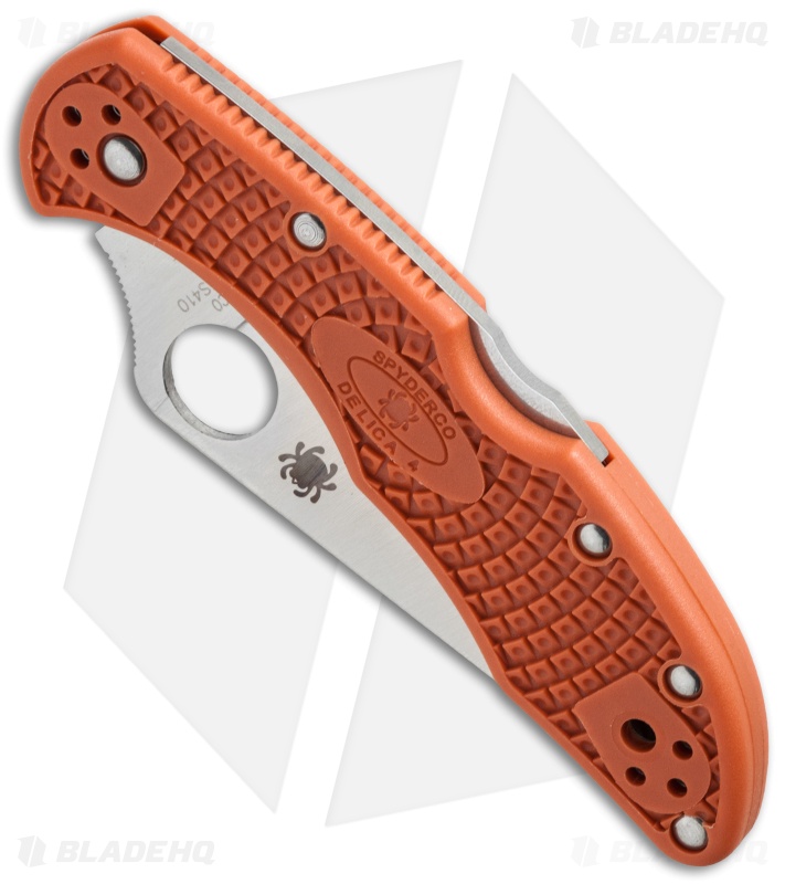 Spyderco Delica 4 Lightweight Knife Burnt Orange (HAP40) C11FPBORE