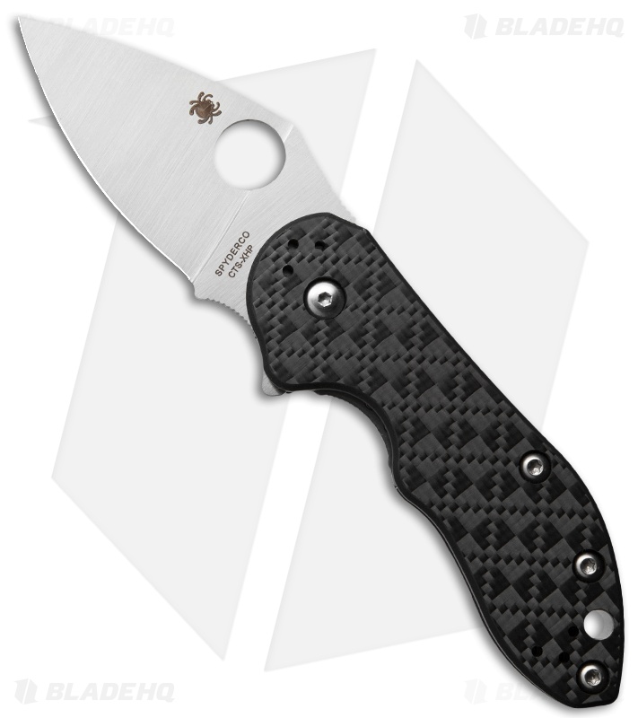 Spyderco Dice Flipper Frame Lock Knife Carbon Fiber Lam