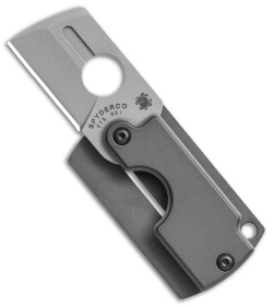 Spyderco Panchenko Dog Tag Folder Gen4 Knife (1.19" Stonewash) C188ALP