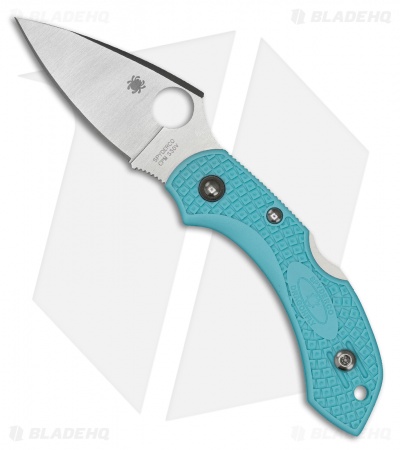 Spyderco Dragonfly 2 Lockback Knife Teal FRN (2.25" Satin S30V) 