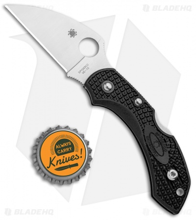 Spyderco Dragonfly 2 Wharncliffe Knife Black FRN (2.28" Satin) C28FPWCBK2       