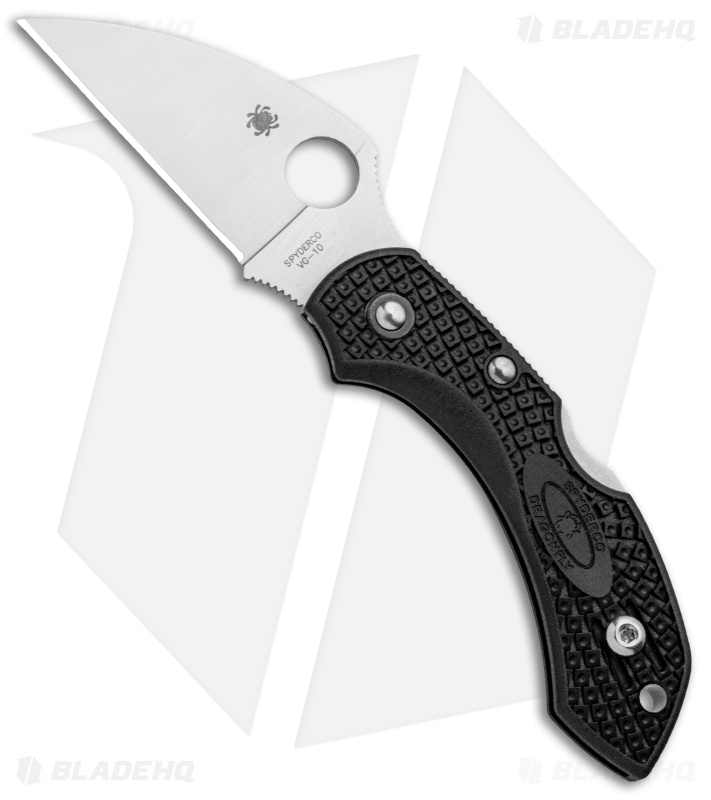 Spyderco Dragonfly 2 Wharncliffe Knife Black FRN (2.28" Satin) C28FPWCBK2       