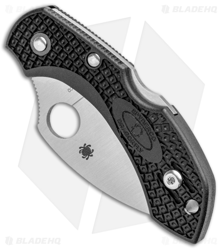 Spyderco Dragonfly 2 Wharncliffe Knife Black FRN (2.28" Satin) C28FPWCBK2       