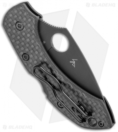 Spyderco Dragonfly Lockback Knife Carbon Fiber (2.25" Black CRU-WEAR)