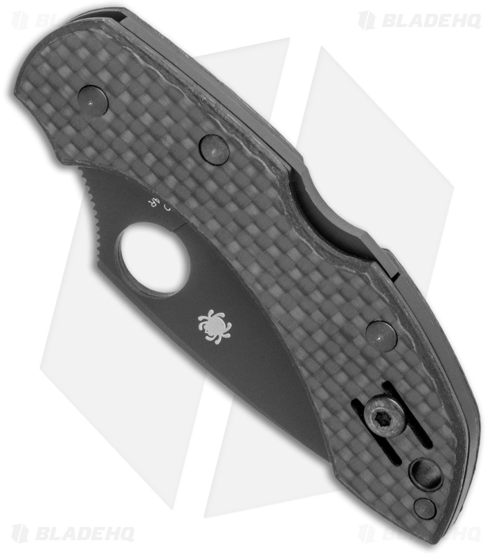 Spyderco Dragonfly Lockback Knife Carbon Fiber (2.25" Black CRU-WEAR)