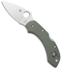 Spyderco Dragonfly Lockback Knife Foliage Green G-10 (2.25" Satin) C28GPFG