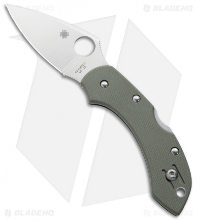 Spyderco Dragonfly Lockback Knife Foliage Green G-10 (2.25" Satin) C28GPFG