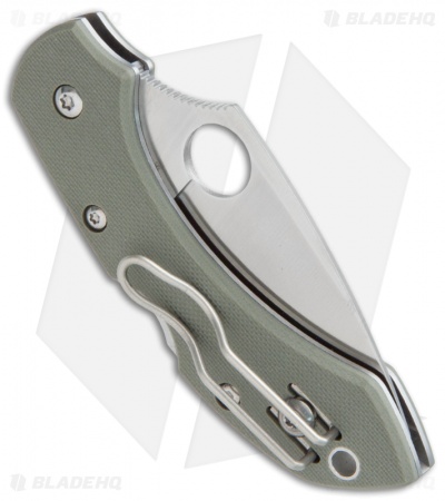 Spyderco Dragonfly Lockback Knife Foliage Green G-10 (2.25" Satin) C28GPFG