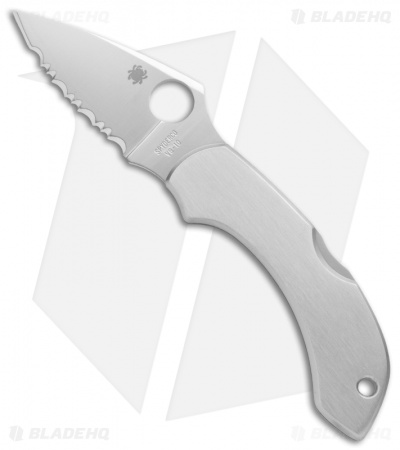 Spyderco Dragonfly Lockback Knife Stainless Steel (2.3" Satin Serr) C28S