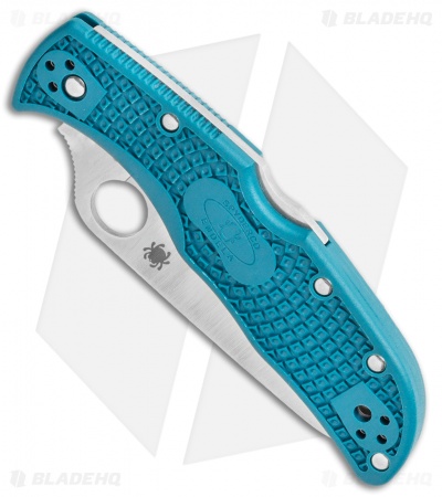 Spyderco Endela Lightweight Blue FRN Knife (3.41" Satin K390) C243FPK390