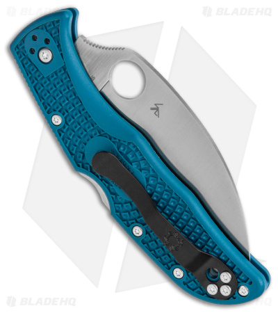 Spyderco Endela Lightweight Wharncliffe Knife Blue FRN (3.4" Satin K390)