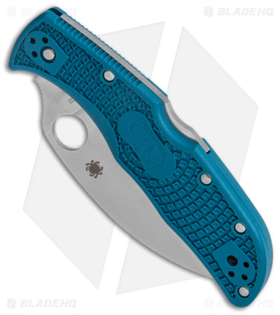 Spyderco Endela Lightweight Wharncliffe Knife Blue FRN (3.4" Satin K390)