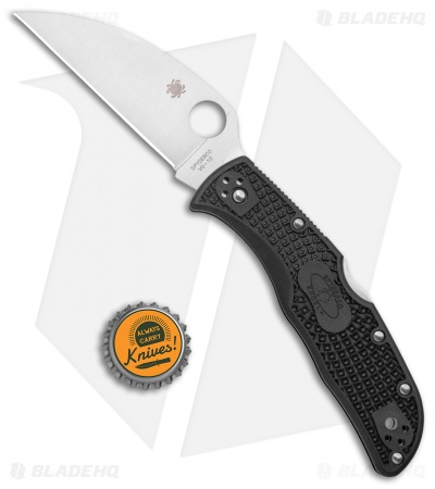 Spyderco Endela Wharncliffe Lockback Knife Black FRN (3.5" Satin)
