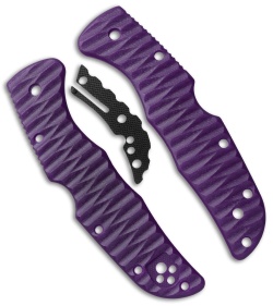 Spyderco Endura 4 Custom Purple G-10 Replacement Handle Allen Putman