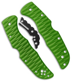 Spyderco Endura 4 Custom Toxic Green G-10 Replacement Handle Allen Putman